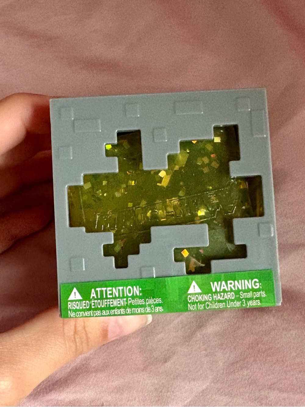Yellow Mindcraft squish cube